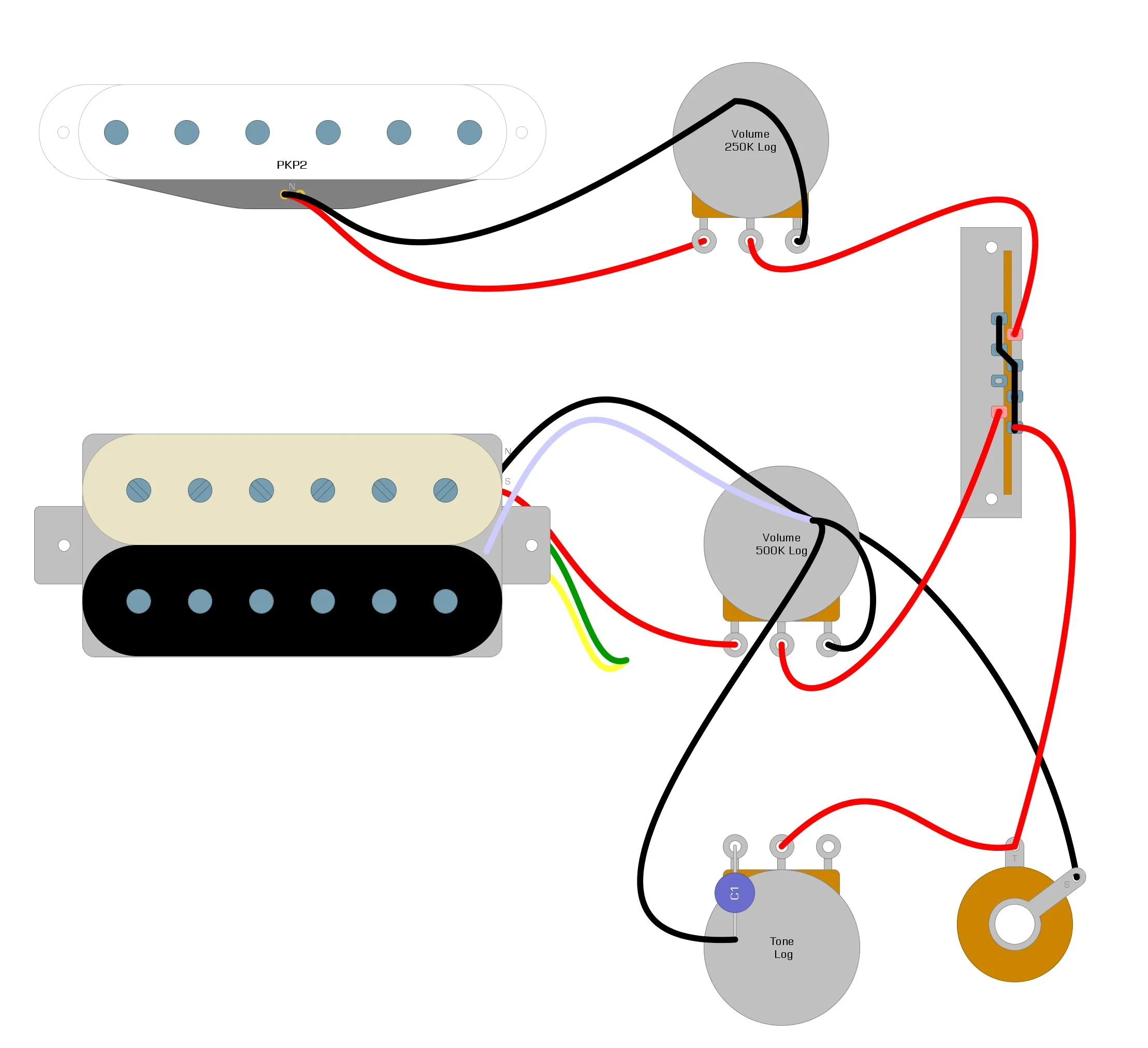 Telecaster Humbucker Guitar Wiring Diagrams