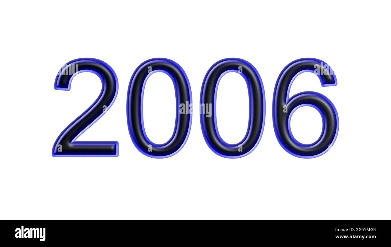 The 2006 Calendar Year Cut Out Stock Images Pictures Alamy