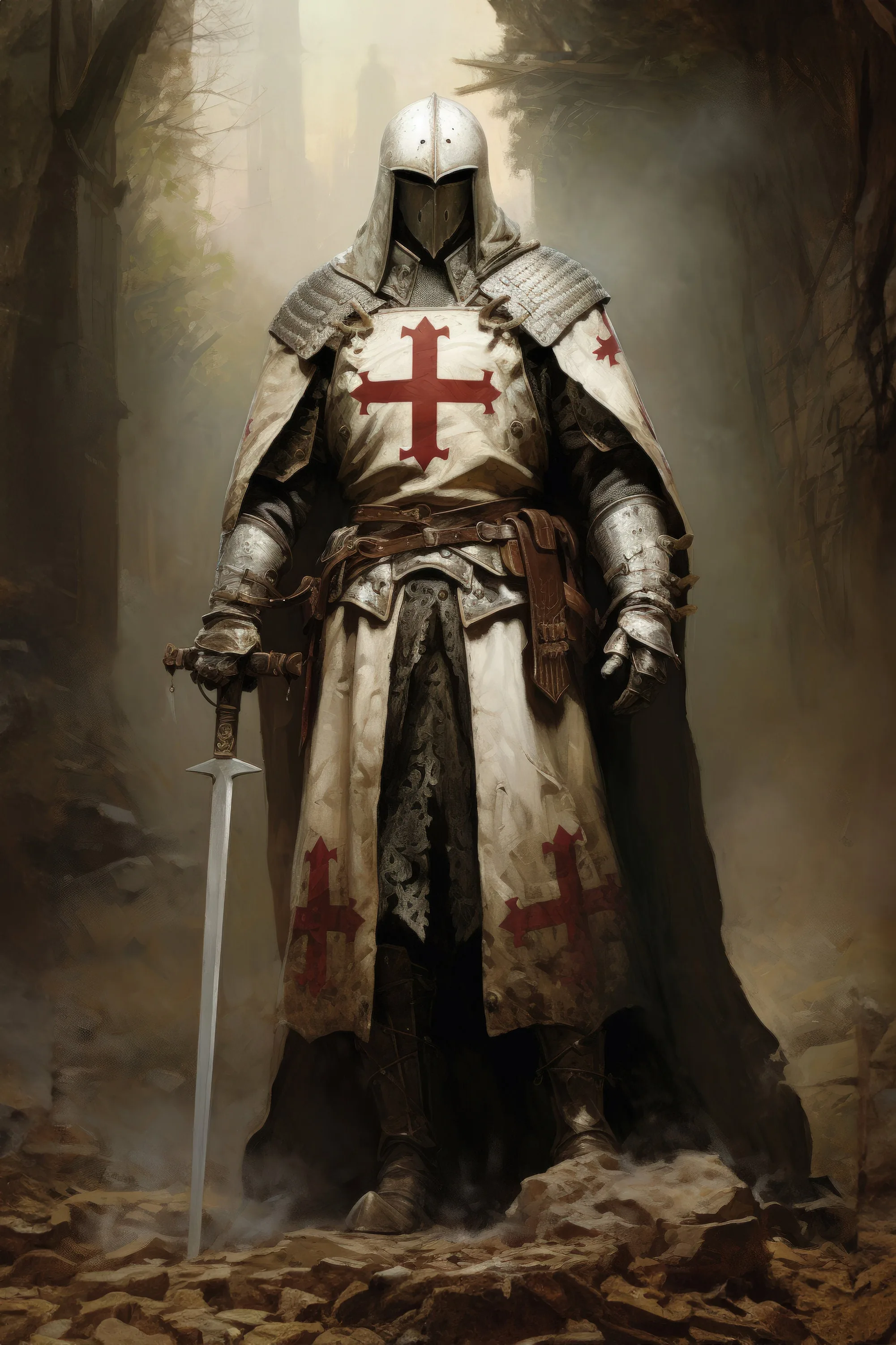 The Crusader Printable Downloadable Wall Art Poster Art Large Size Knights Templar King