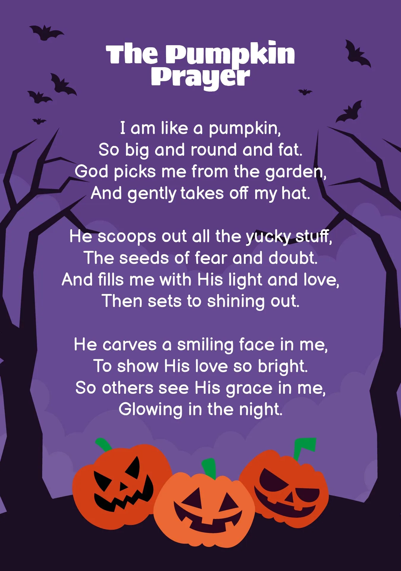 The Pumpkin Gospel Free Printable All Free Printables
