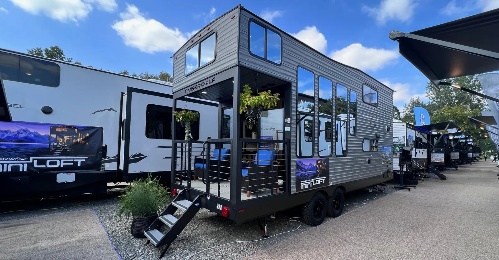 The Timberwolf Mini Loft 16Ml Rv With Back Patio Is Designed As A Nature Luxury Retreat