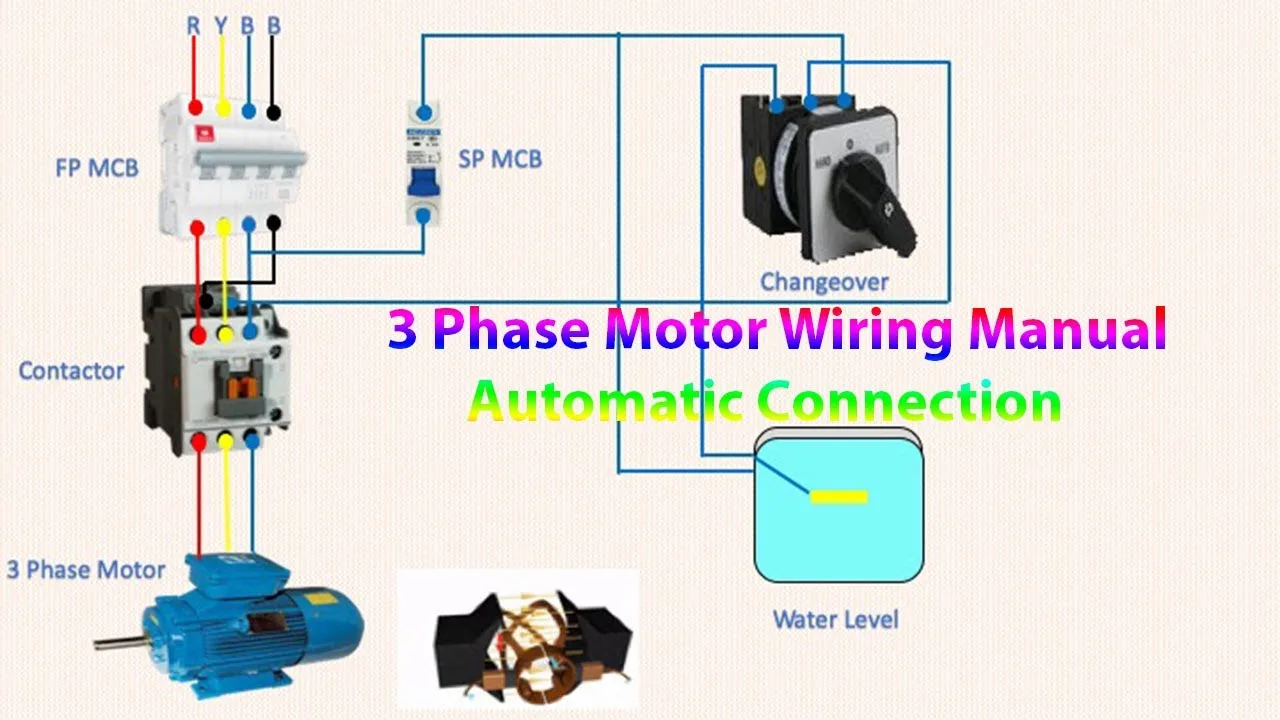 Three Phase Motor Schematic Diagram How 3 Phase Motor Contro