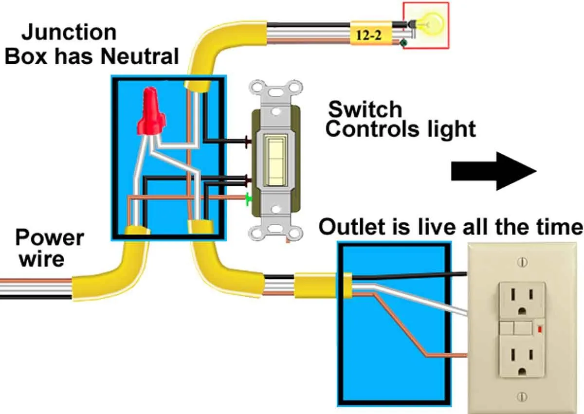 Three Way Switch Wiring Diagram With Outlet Diagram For 3 Way Switch Outlet