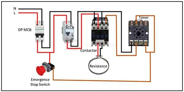 Timer Contactor Wiring Diagram Digital Timer Switch Wiring Diagram Electrician Idea