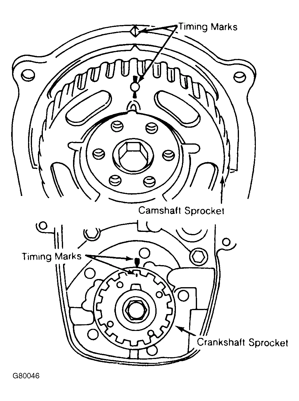Timing Marks I Need The Diagram For The Timing Marks On A 1997