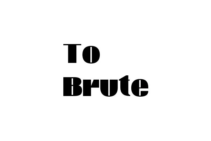 To Brute Font Free Font Download