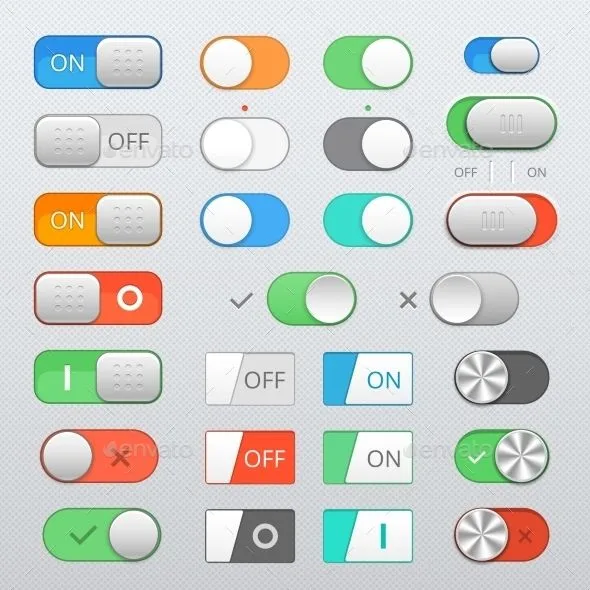 Toggle Switch Set Toggle Switch Toggle Loading Icon