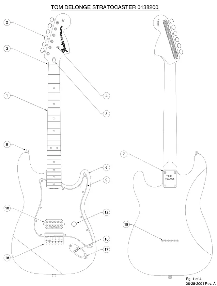 Tom Delonge Stratocaster Wiring Diagram Complete
