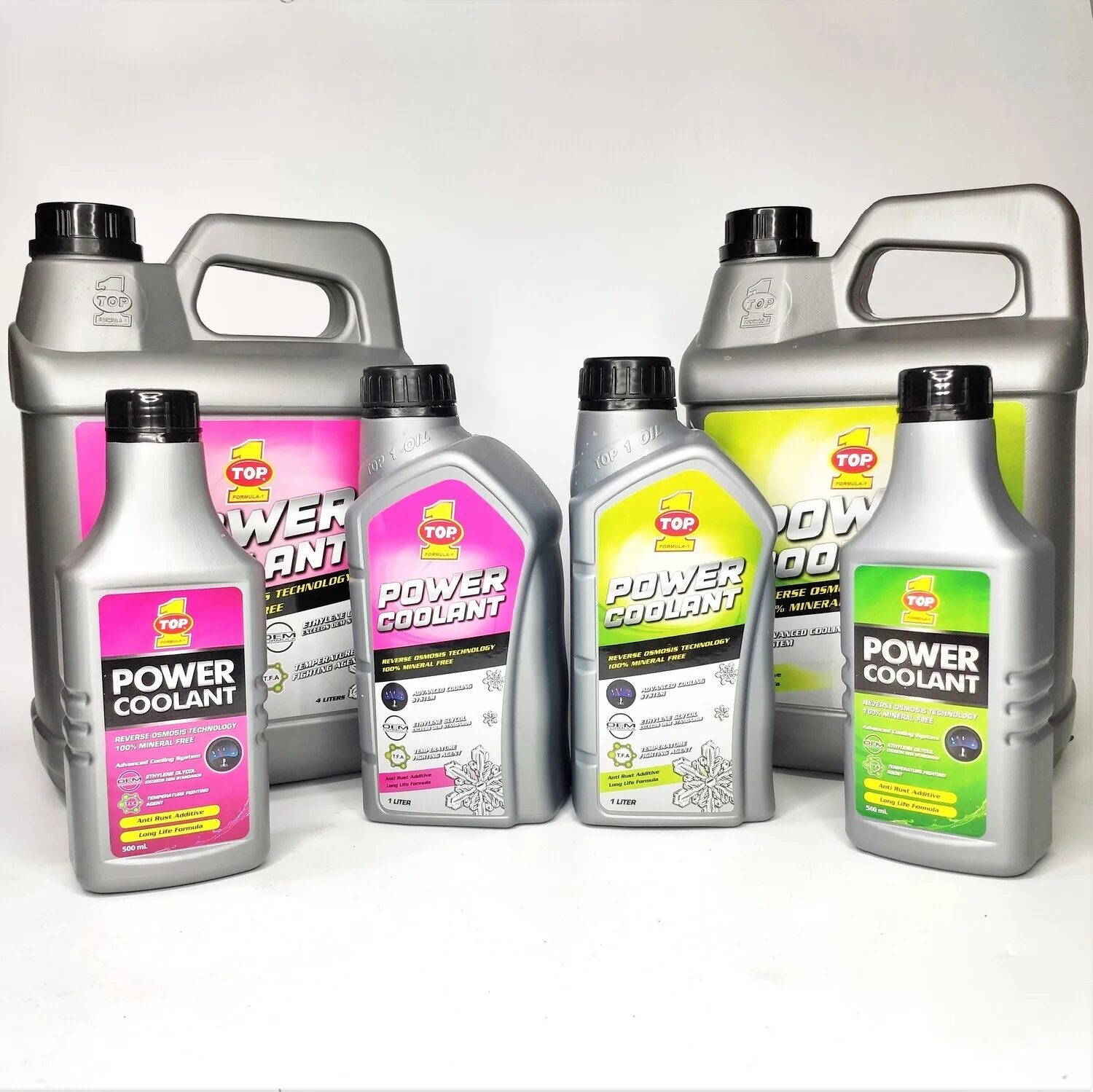 Top 1 Power Coolant Ready To Use Pink Green