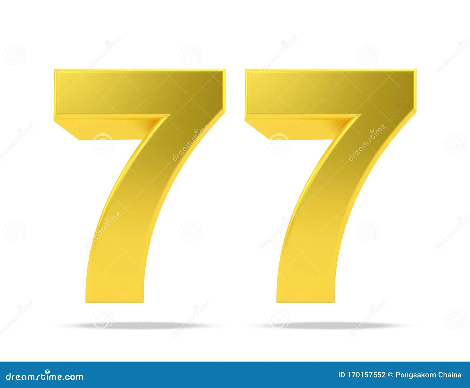 Top Seventy Seven Banner Bold 77 Number Yellow Star Accent Red Background Vector