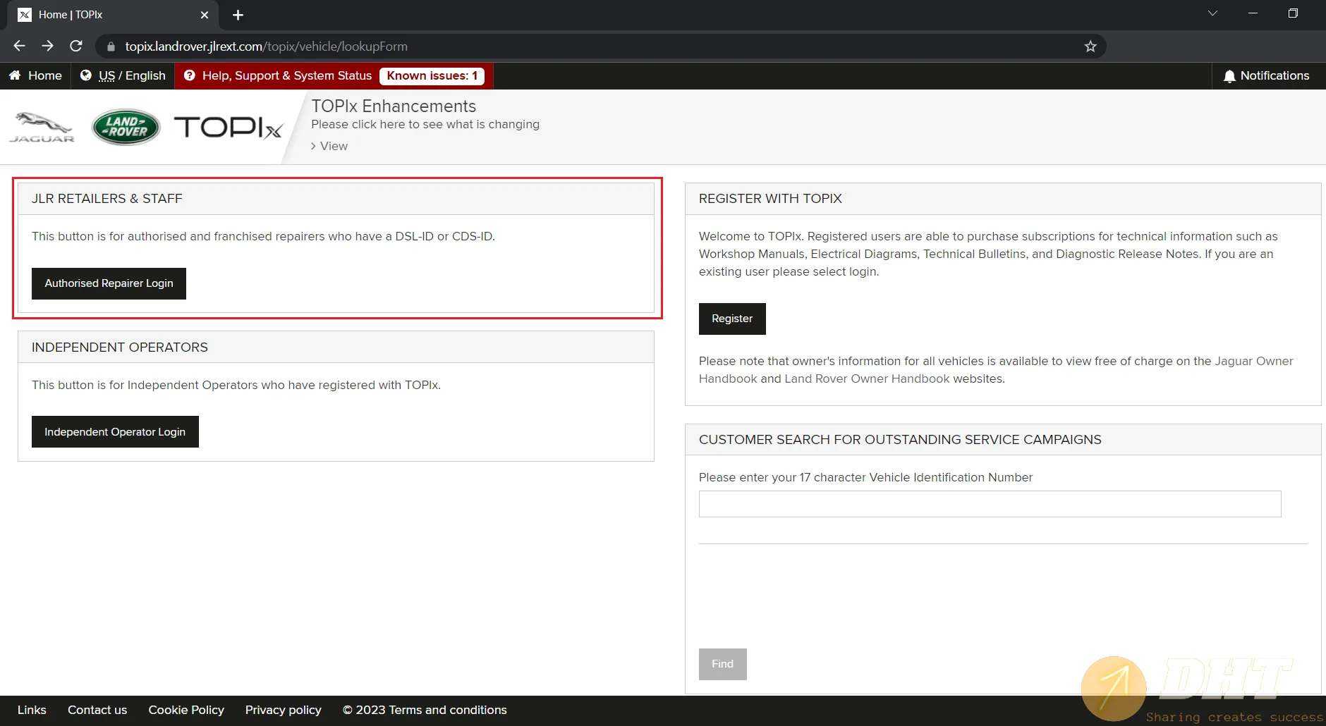 Topix Cloud And Jlr Land Rover Jaguar Account Online Account For Rent Login Automotive