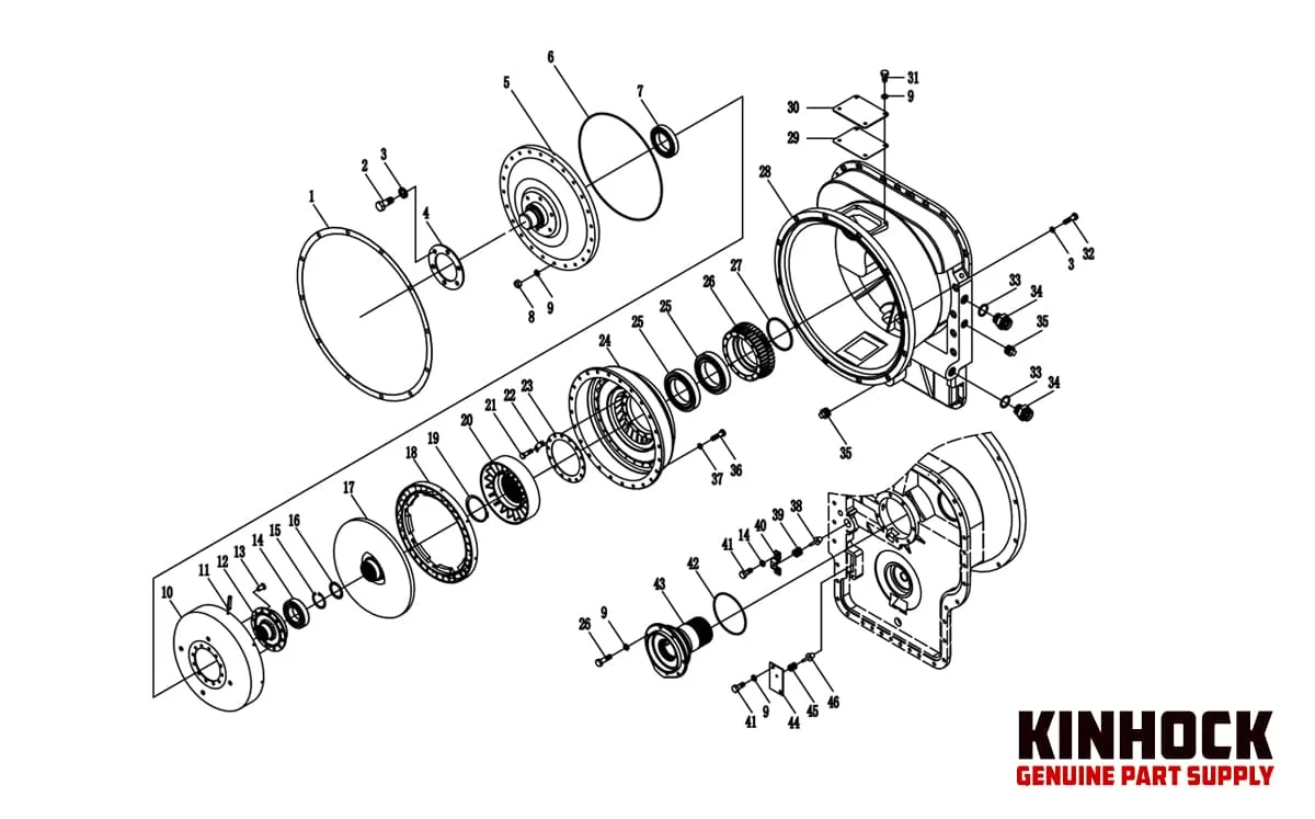 Torque Converter Heavy Equipment Parts Kinhock