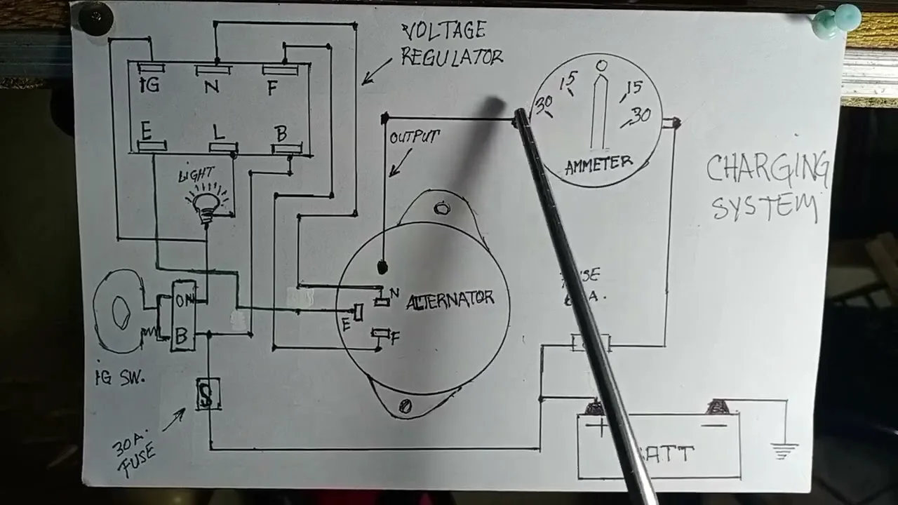 Toyota 4 Pin Alternator Wiring Diagram
