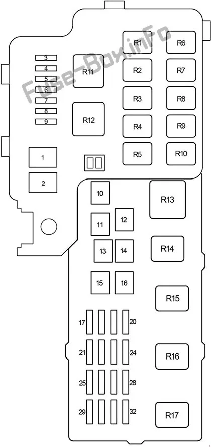 Toyota Camry 2003 Fuse Box Diagram