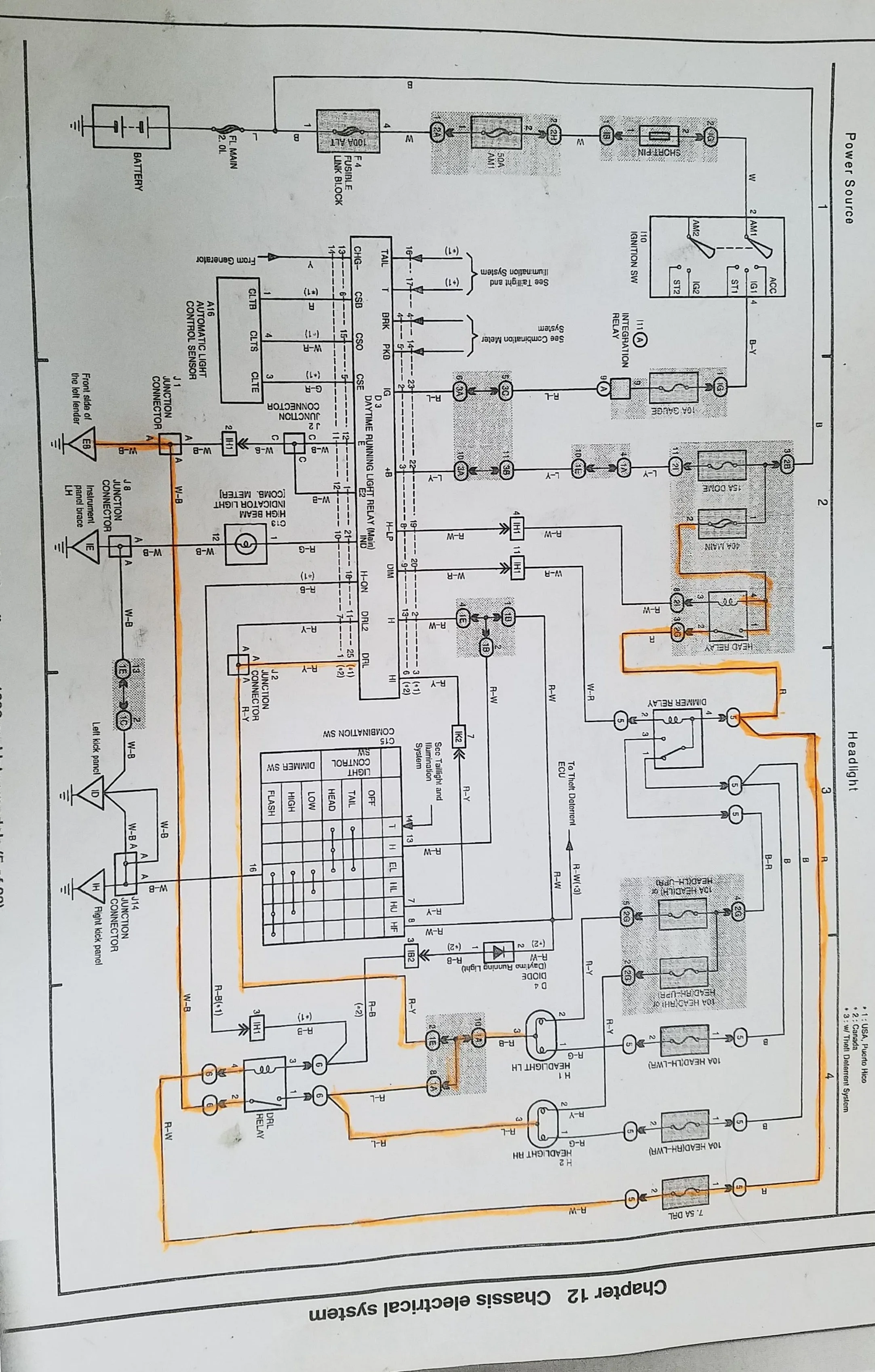 Toyota Corolla 1998 Wiring Diagram Wiring Diagram