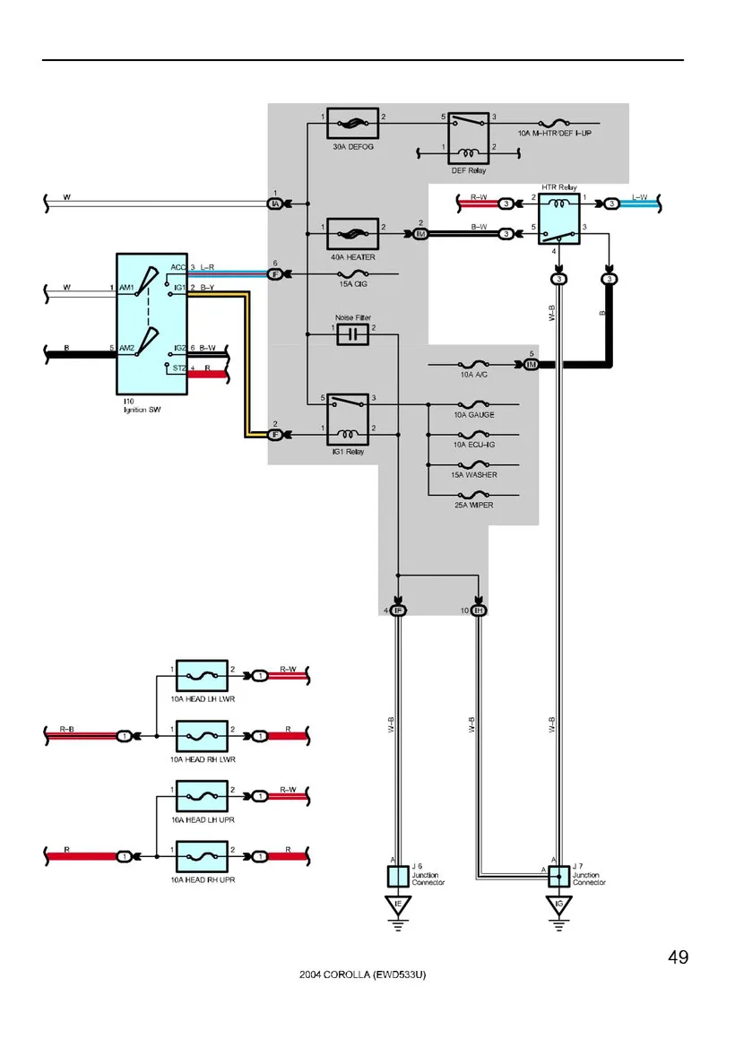 Toyota Corolla Wiring Diagrams Car Electrical Wiring Diagram