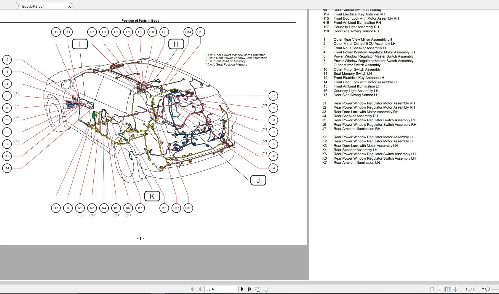 Toyota Highlander 2014 Electrical Wiring Diagram