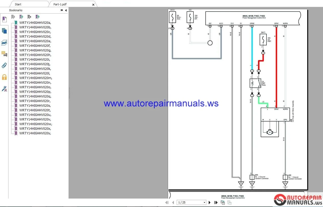 Toyota Highlander Electrical Wiring Diagram