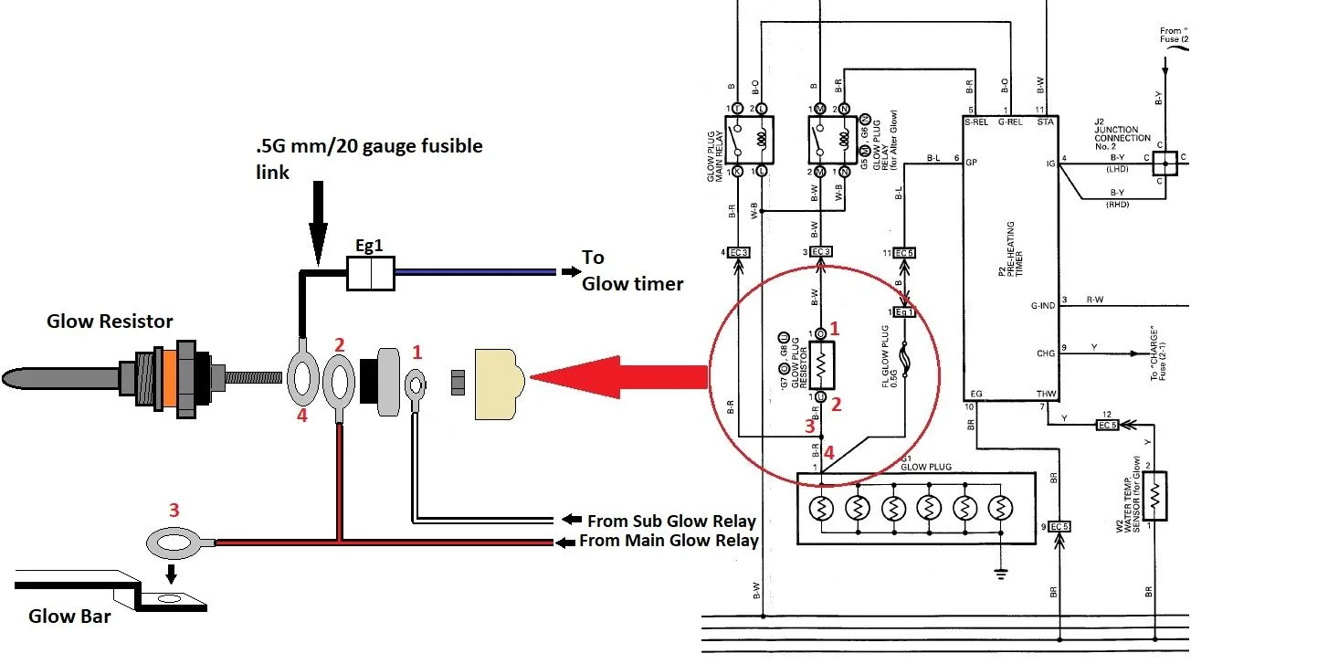 Toyota Hilux Glow Plug Wiring Diagram