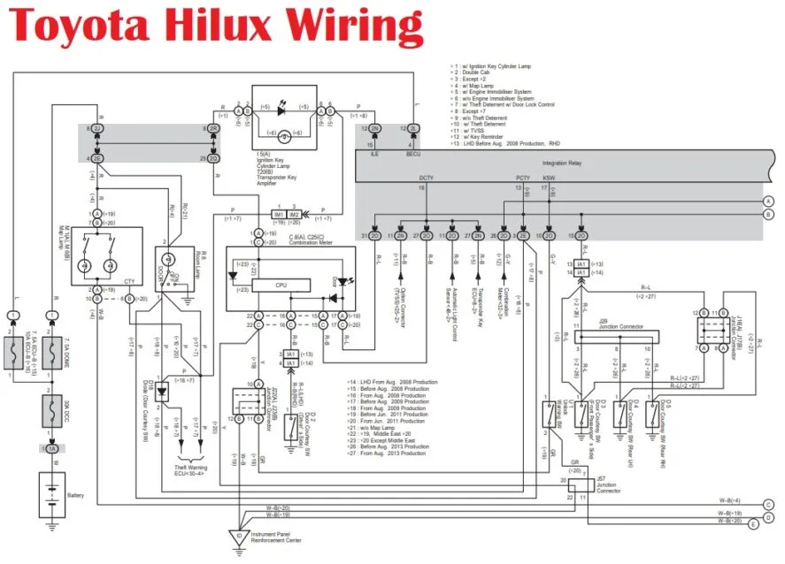 Toyota Hilux Wiring Diagram Free Download 7 Electrica