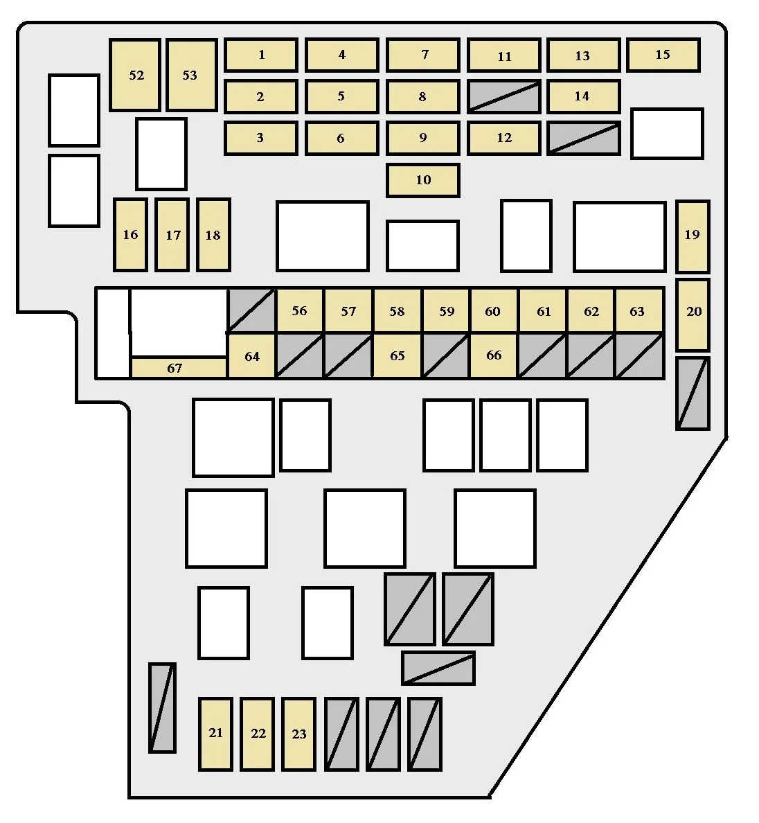 Toyota Sienna Second Generation Mk2 Xl20 2003 2005 Fuse Box Diagram Auto Genius