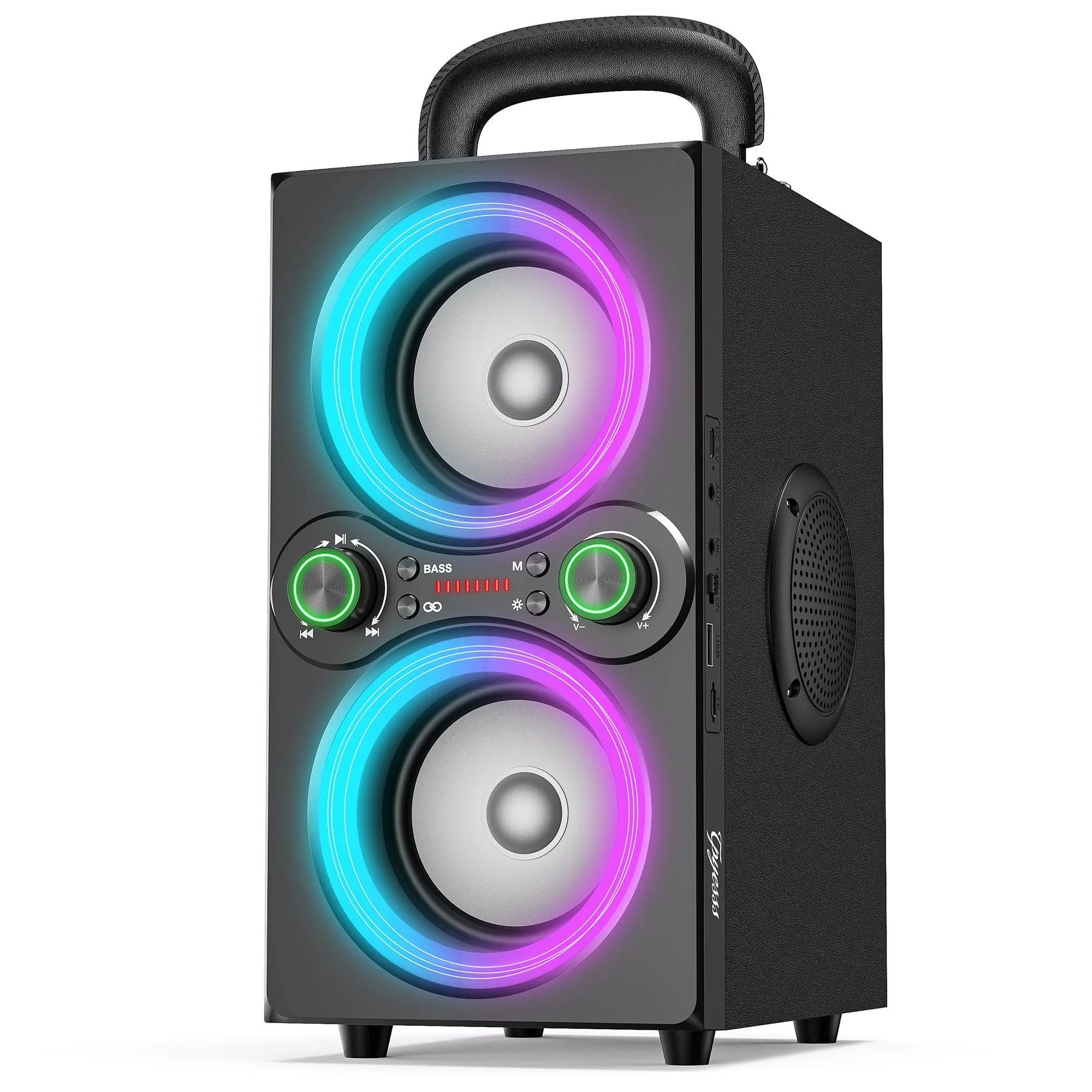 Tpyesss Bluetooth Speakers 80W Peak Wireless Tws Portable Bluetooth Speaker Beat