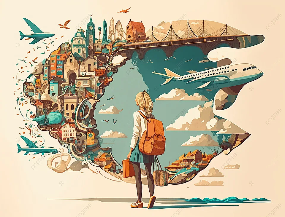 Travel Around The World Map Background Tourism Travel Travel Background Image And Wallpaper