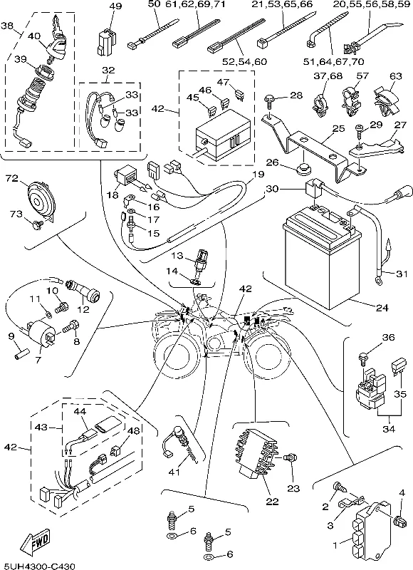 Trooper Lu S Garage Yfm350Fa Bruin 350 4Wd 2005 Electrical 1