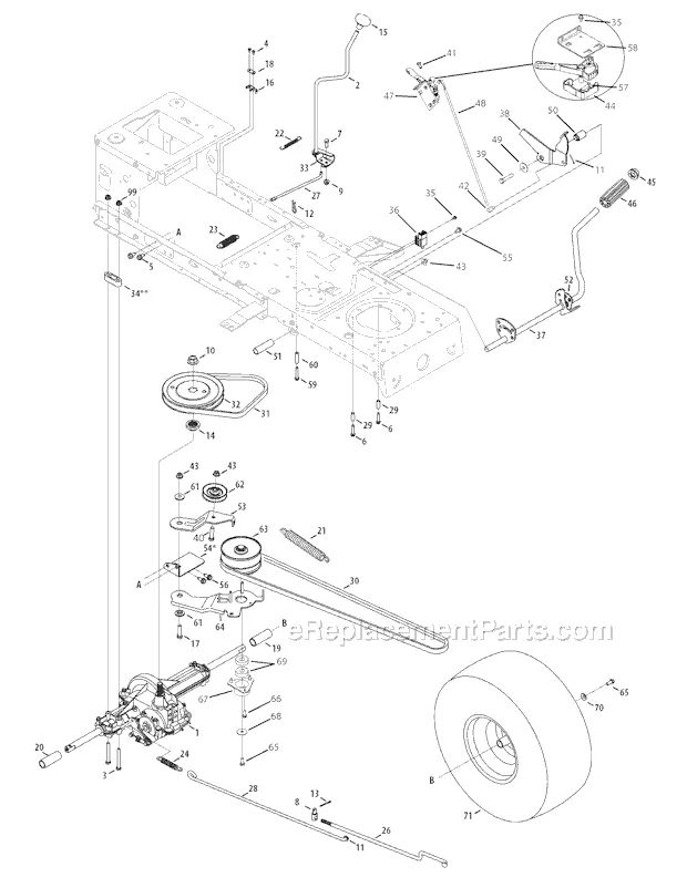 Troy Bilt Pony Parts Diagram