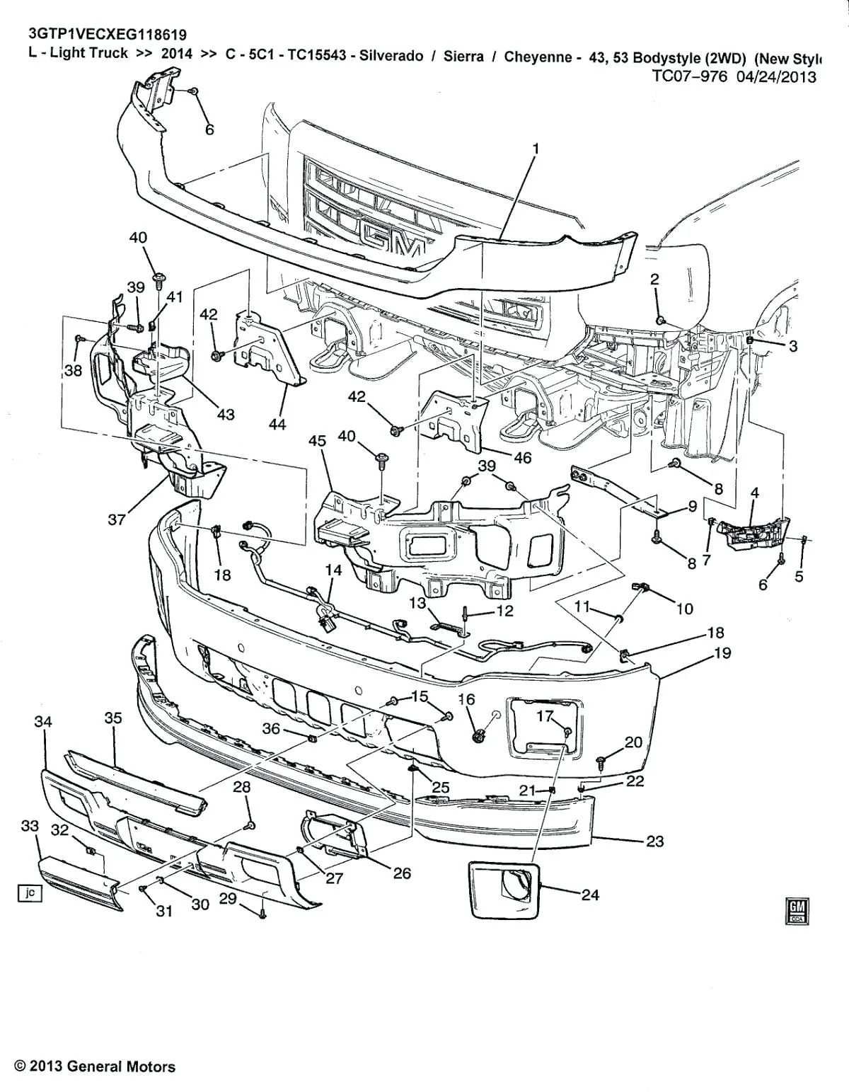 Truck Parts Labeled Silverado Diagram