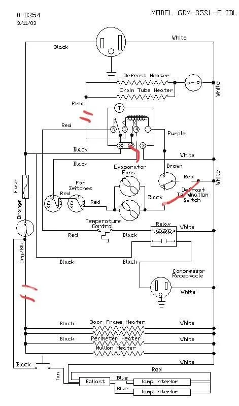 True Gdm 35F Wiring Convert To Cooler R Appliancerepair