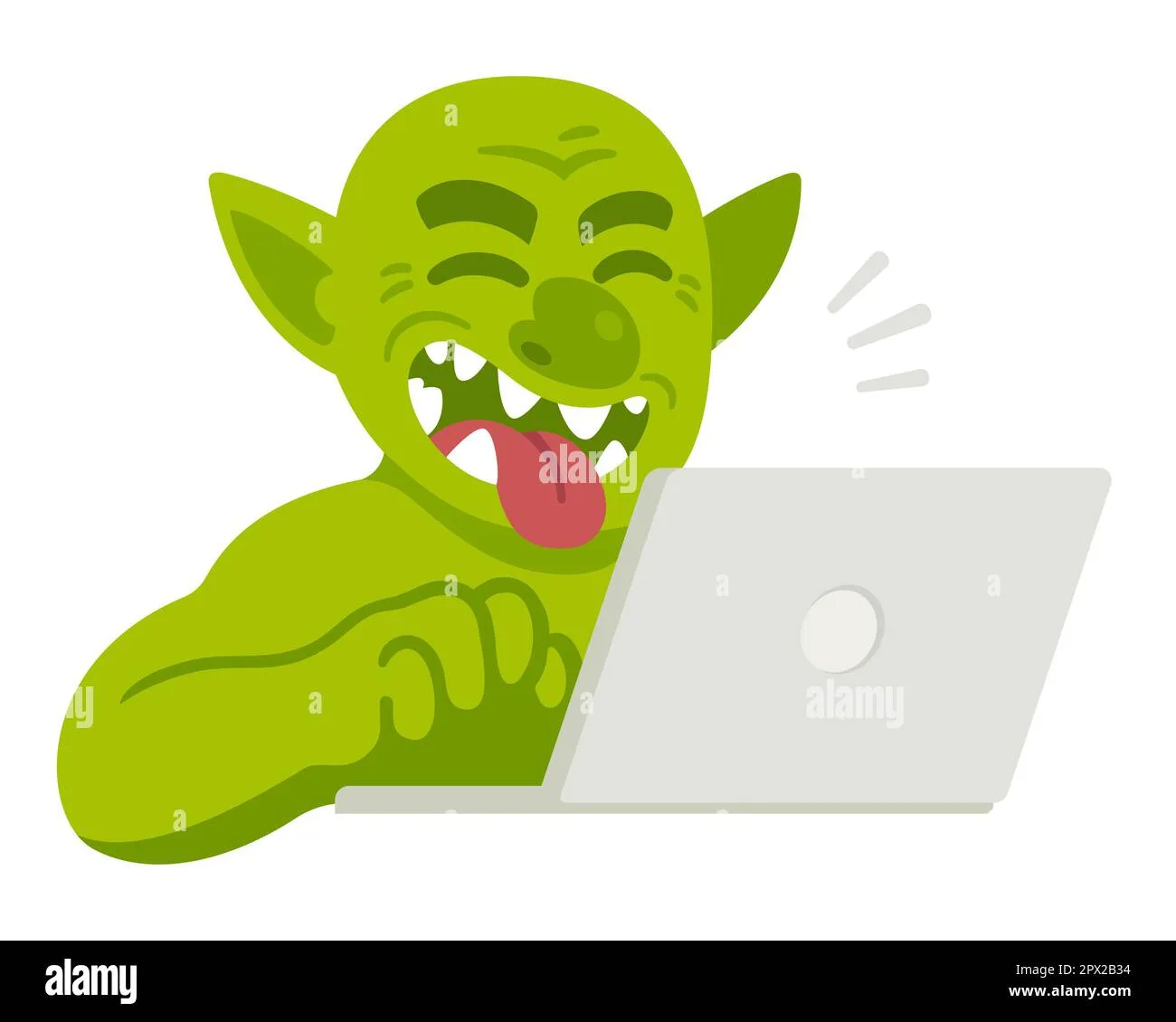 Typing Troll Stock Vector Images Alamy