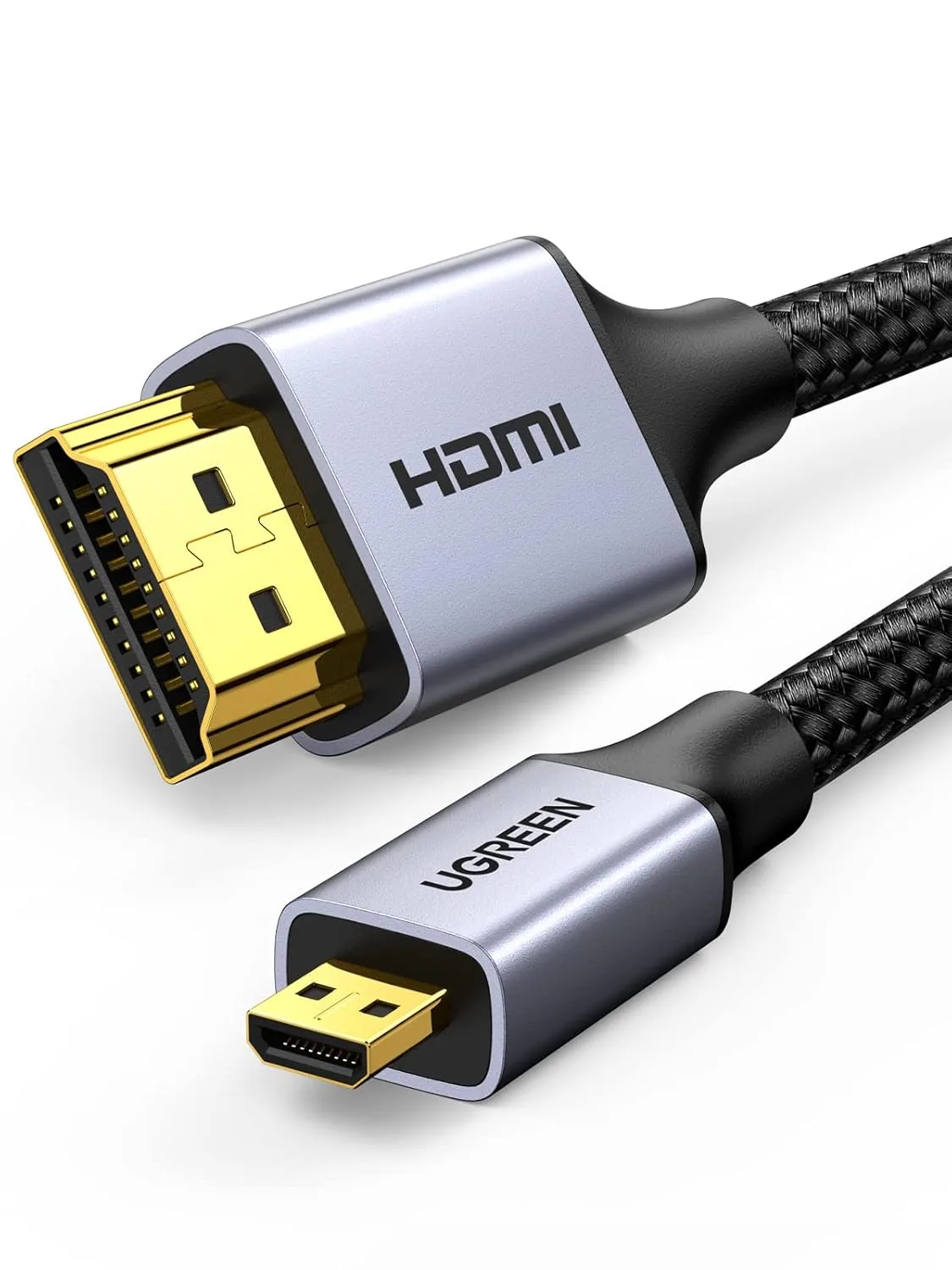 Ugreen Micro Hdmi To Hdmi Cable 3Ft Hdmi To Micro Hdmi Cable Supports 4K 60Hz 3D Ethernet And