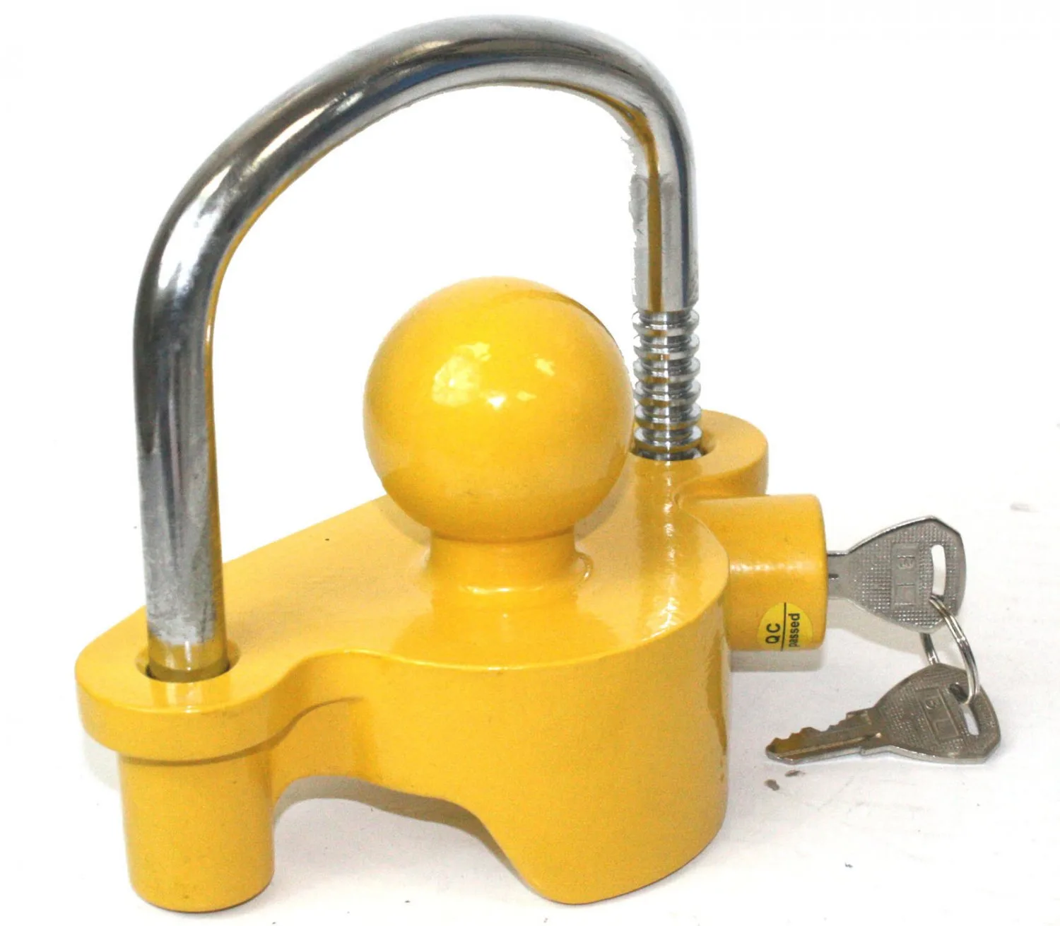 Universal Trailer Hitch Ball Coupler Lock Out Towing Security Locks Anti Theft