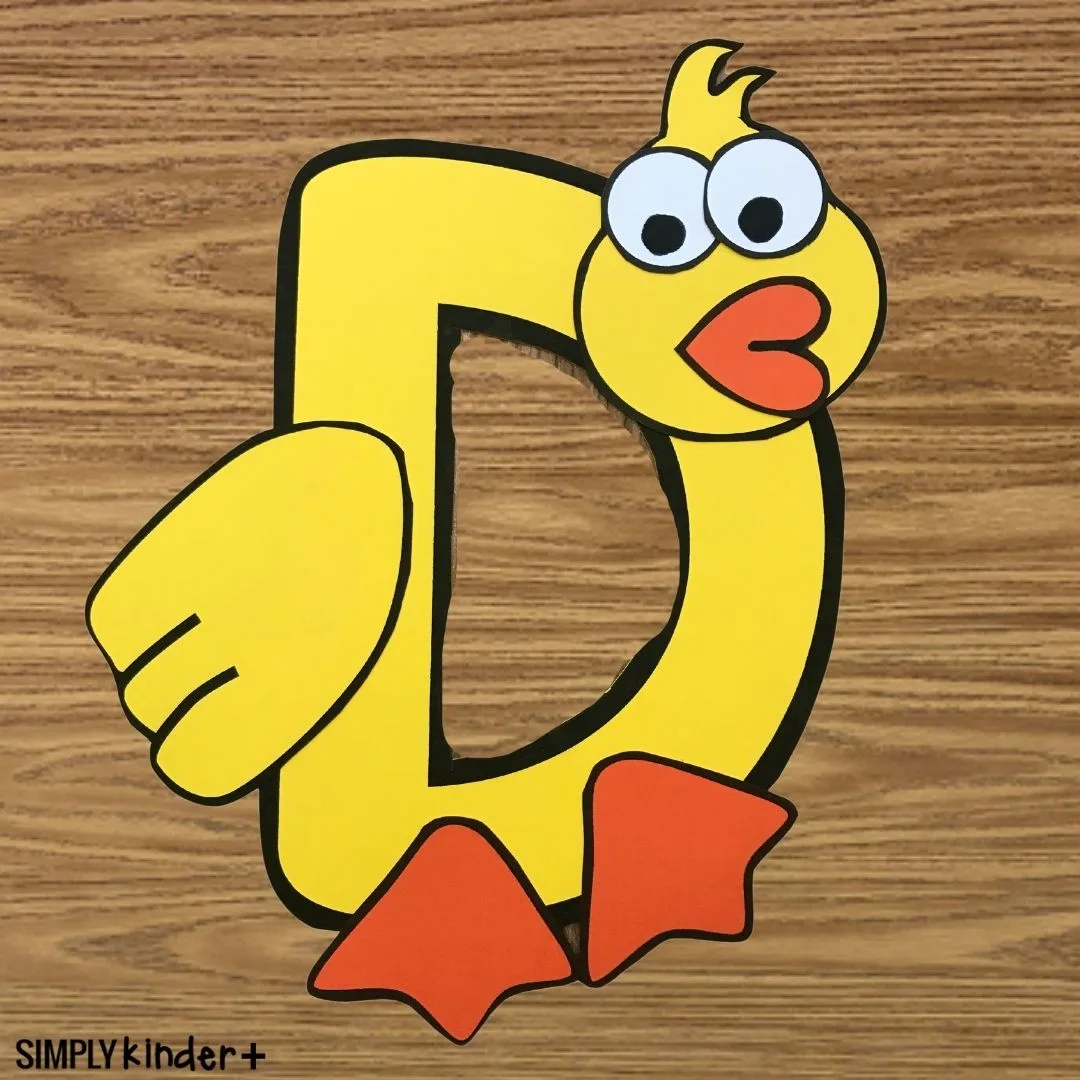 Uppercase Letter D Alphabet Craft Simply Kinder Plus