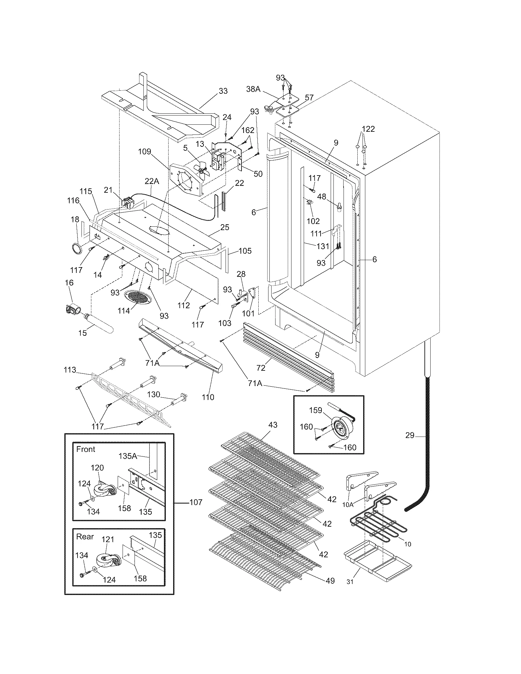 Upright Freezer Parts Diagram At Socorro Brigman Blog