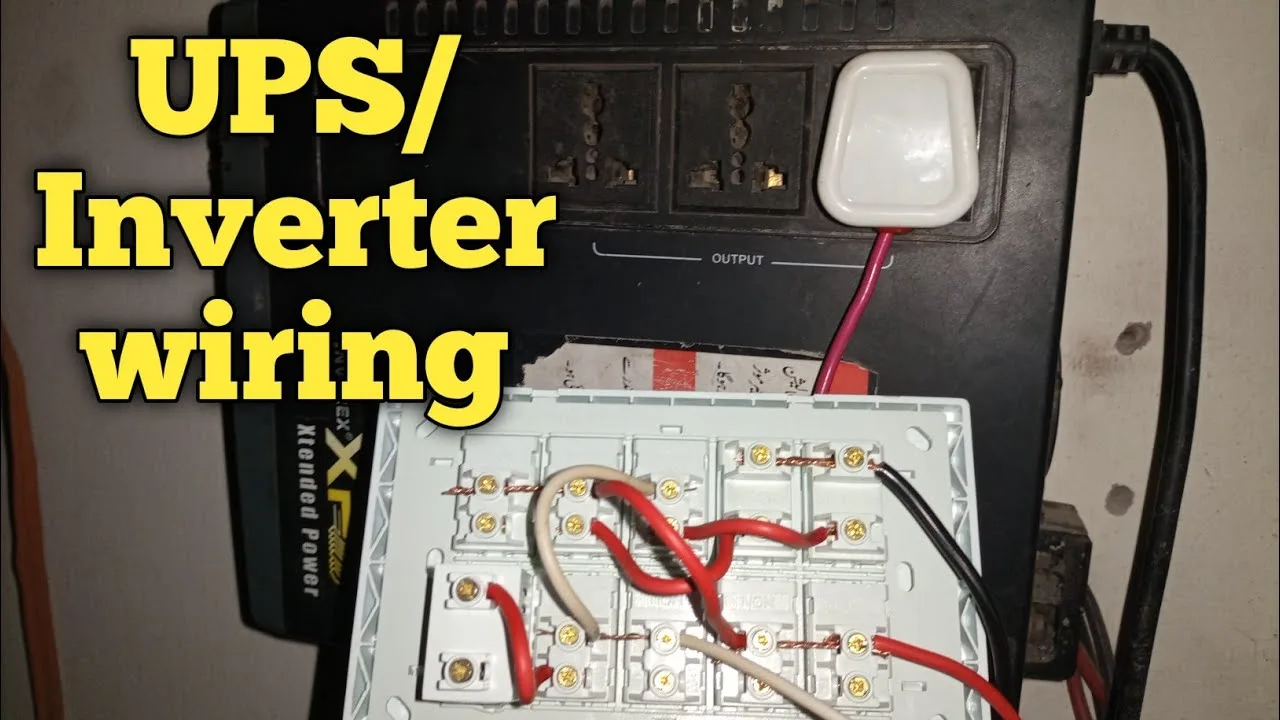 Ups Wiring In Board Inverter Wiring In Board Ups Inverter Wiring At Home Daetechnical