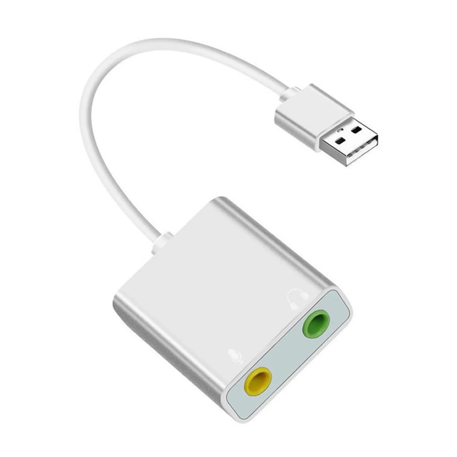 Usb Sound Card Usb External Stereo Sound Adapter Splitter Converters With Volumes Control Plug