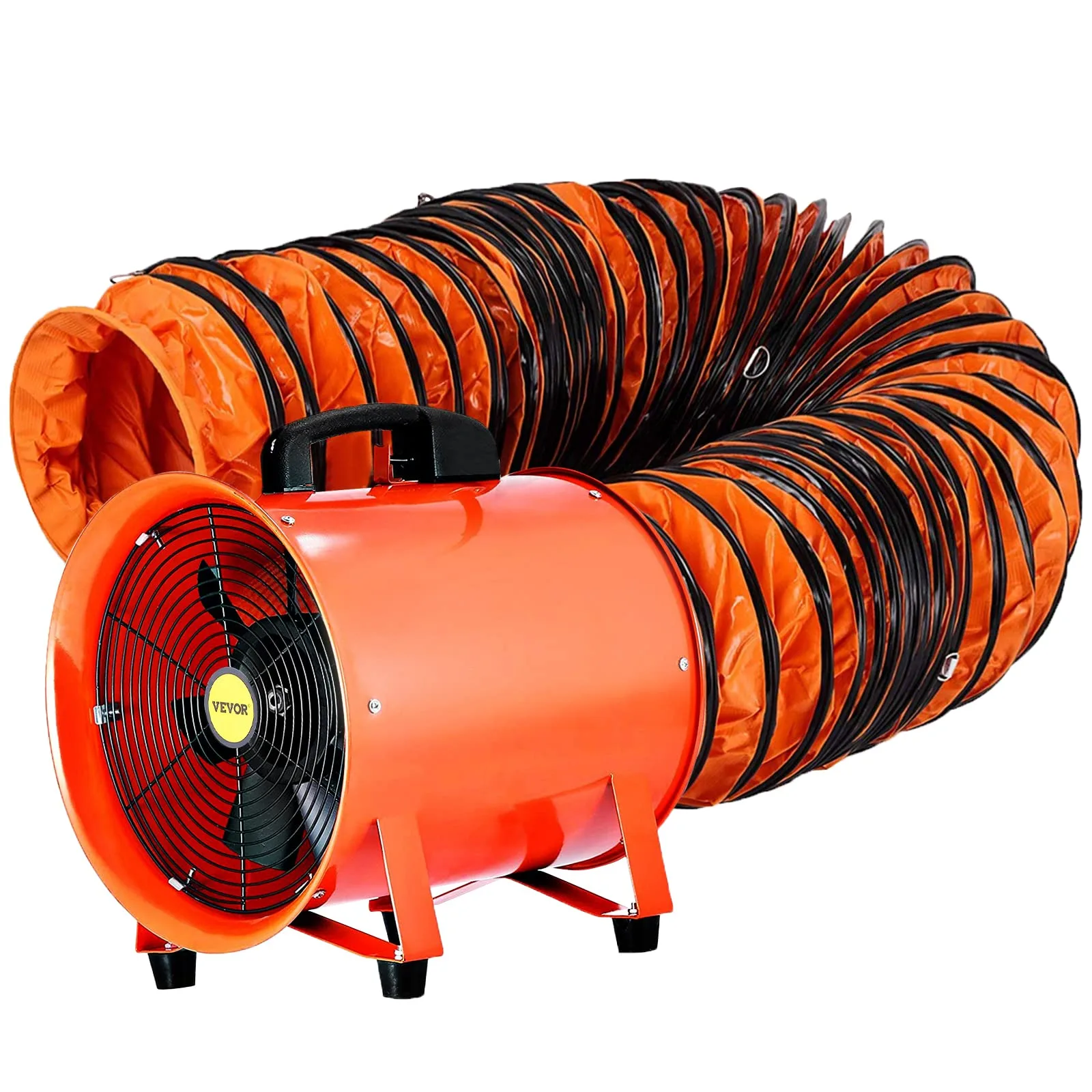 Used Tested Powered On Vevor 12 Inch 5M Extractor Fan Blower Portable 5M High Rotation
