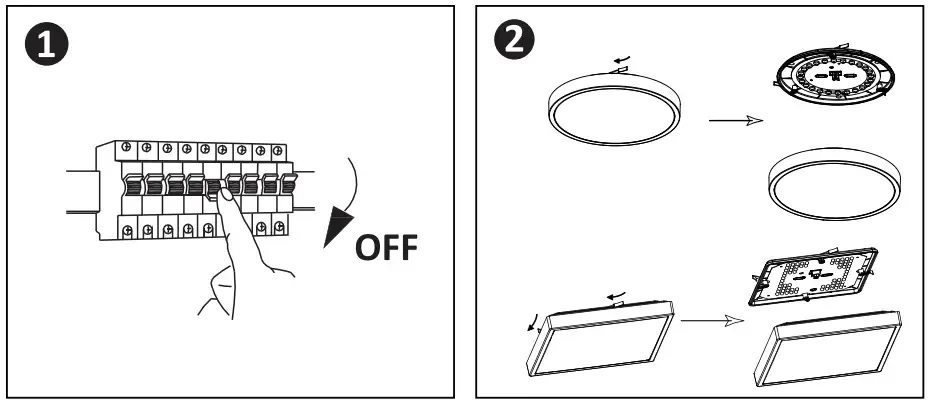 V Tac 80133970 Led Dome Light Instruction Manual