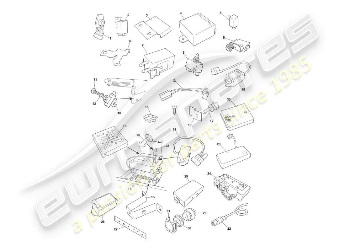 V8 Virage 1999 Components Wiring Parts Diagram 6 3C
