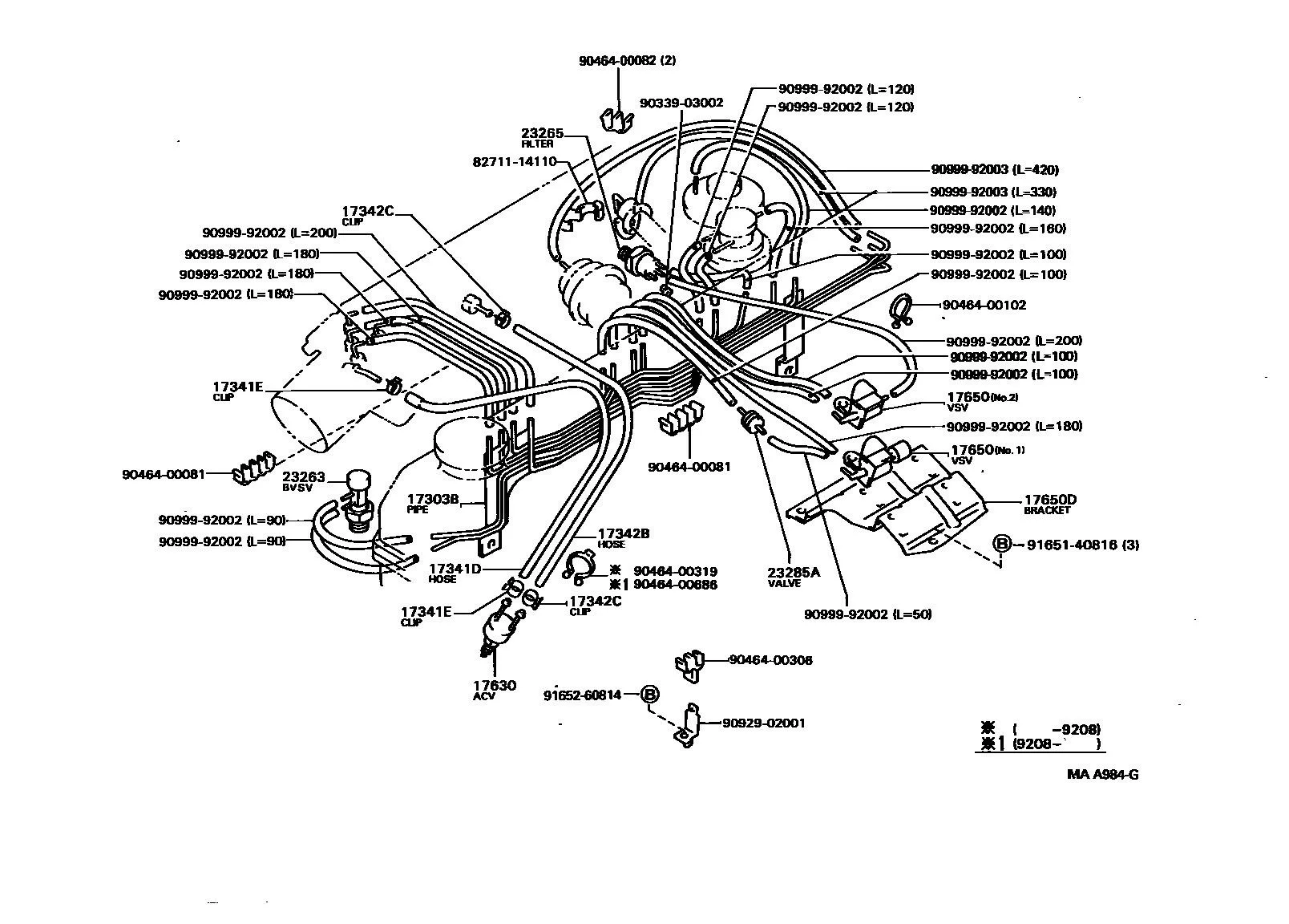Vacuum Hose Diagram For 94 Toyota Pickup Pickup Vacuum