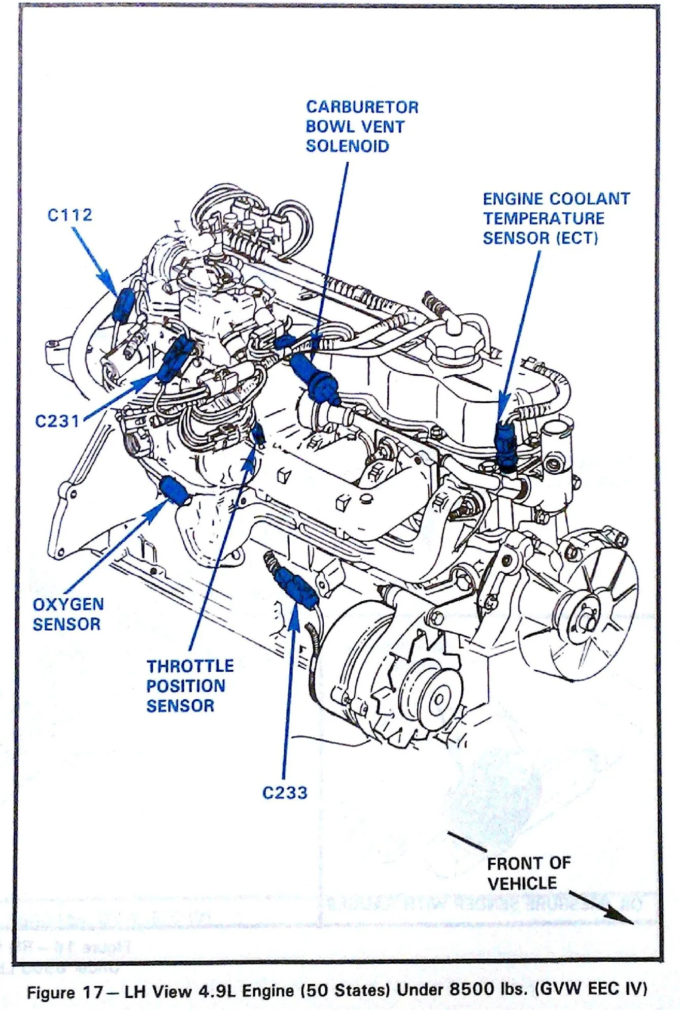 Vacuum Hose Ford 300 Inline 6 Vacuum Diagram Ford Hei Distributor E150 Blue F100 F250 F150 Cap