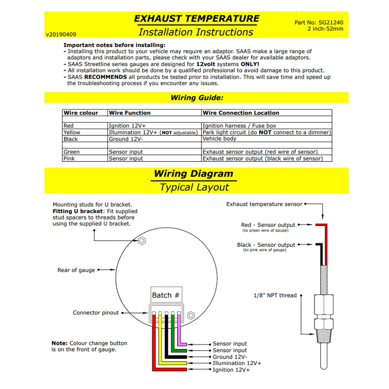 Vdo Gauges Wiring Diagrams