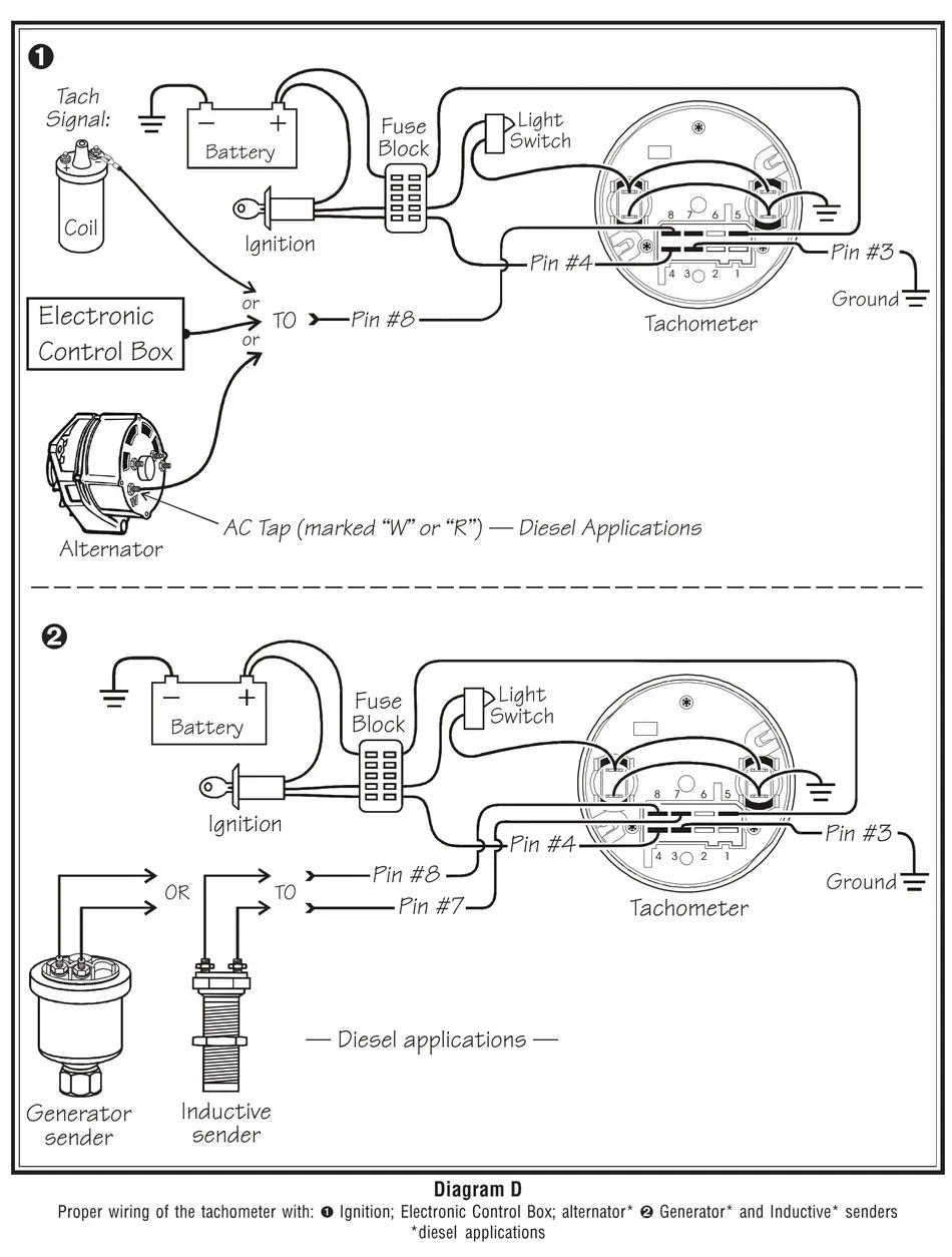 Vdo Tachometer Wiring Diagram