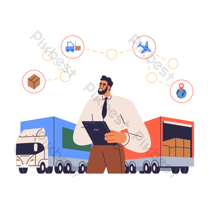 Vector Graphics Of Multimodal Transportation Png Images Psd Free Download Pikbest