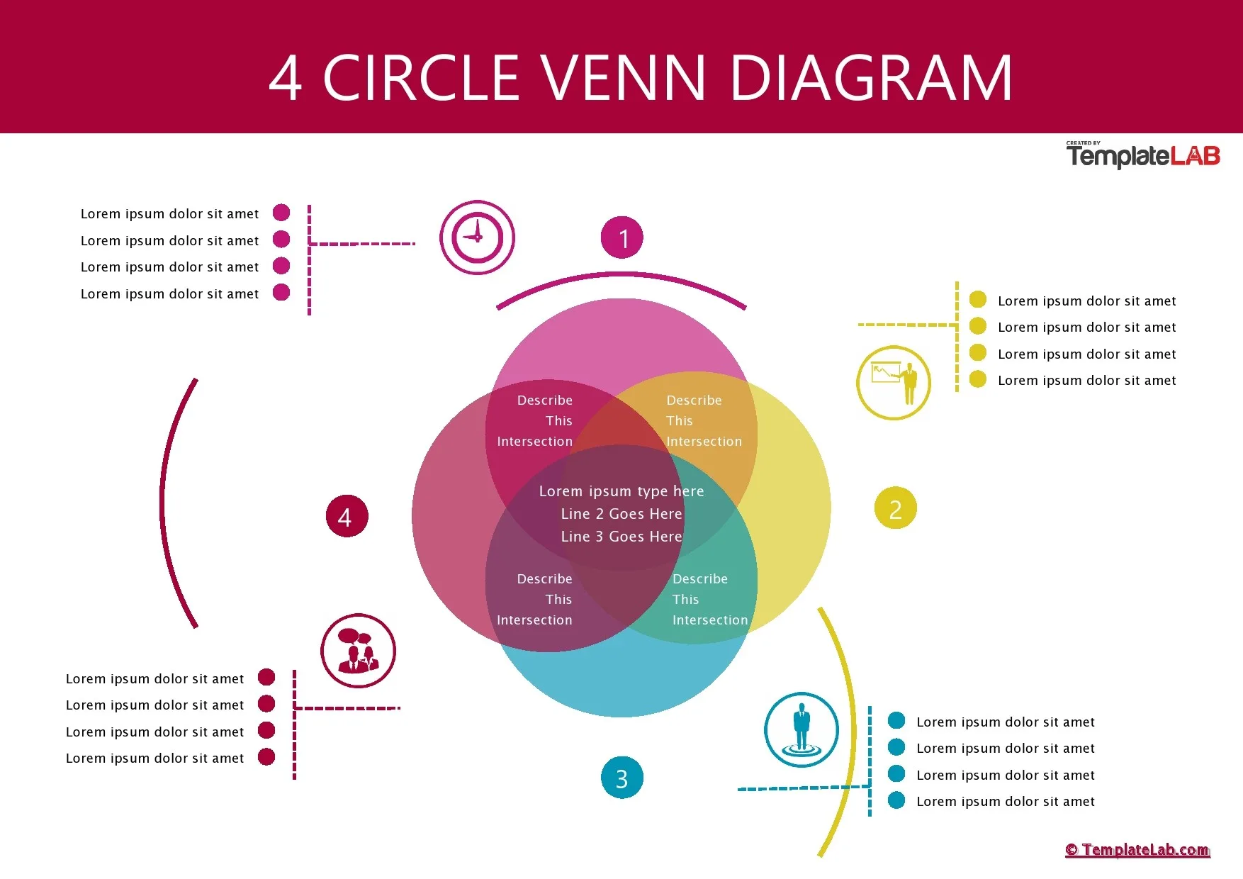Venn Diagram 4 Circles Template