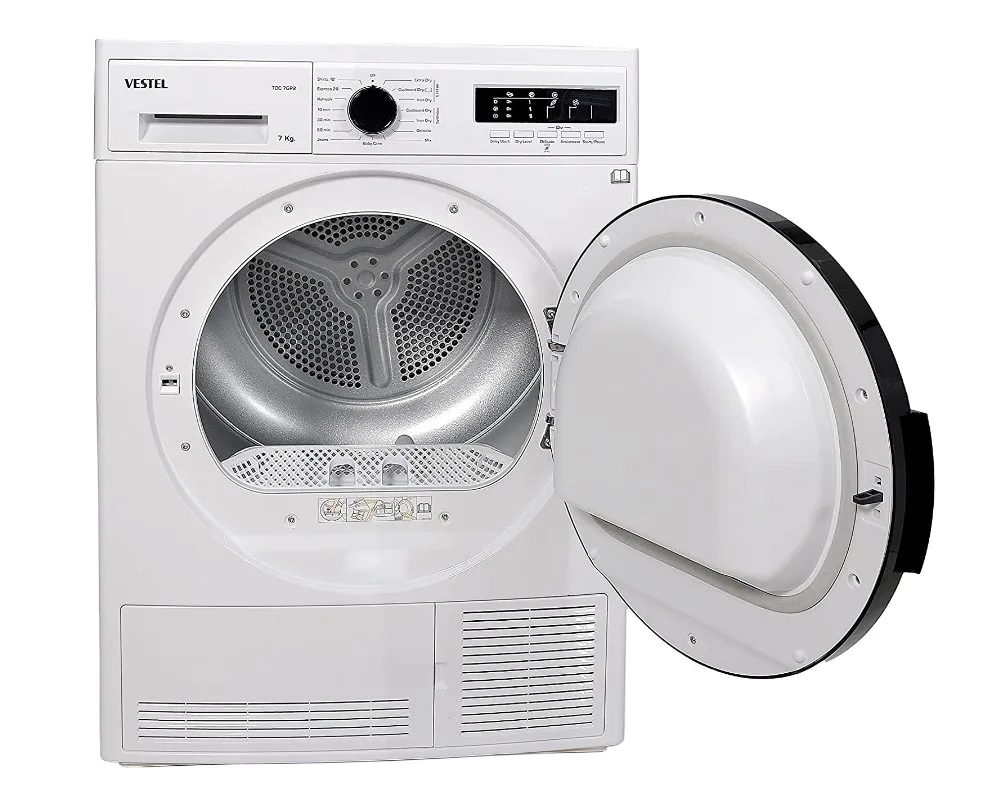 Vestel 220 Volts Tumble Dryer Tdc7Gp2 Clothes Dryer 7 Kg White 220V 240 Volts 50 Hz