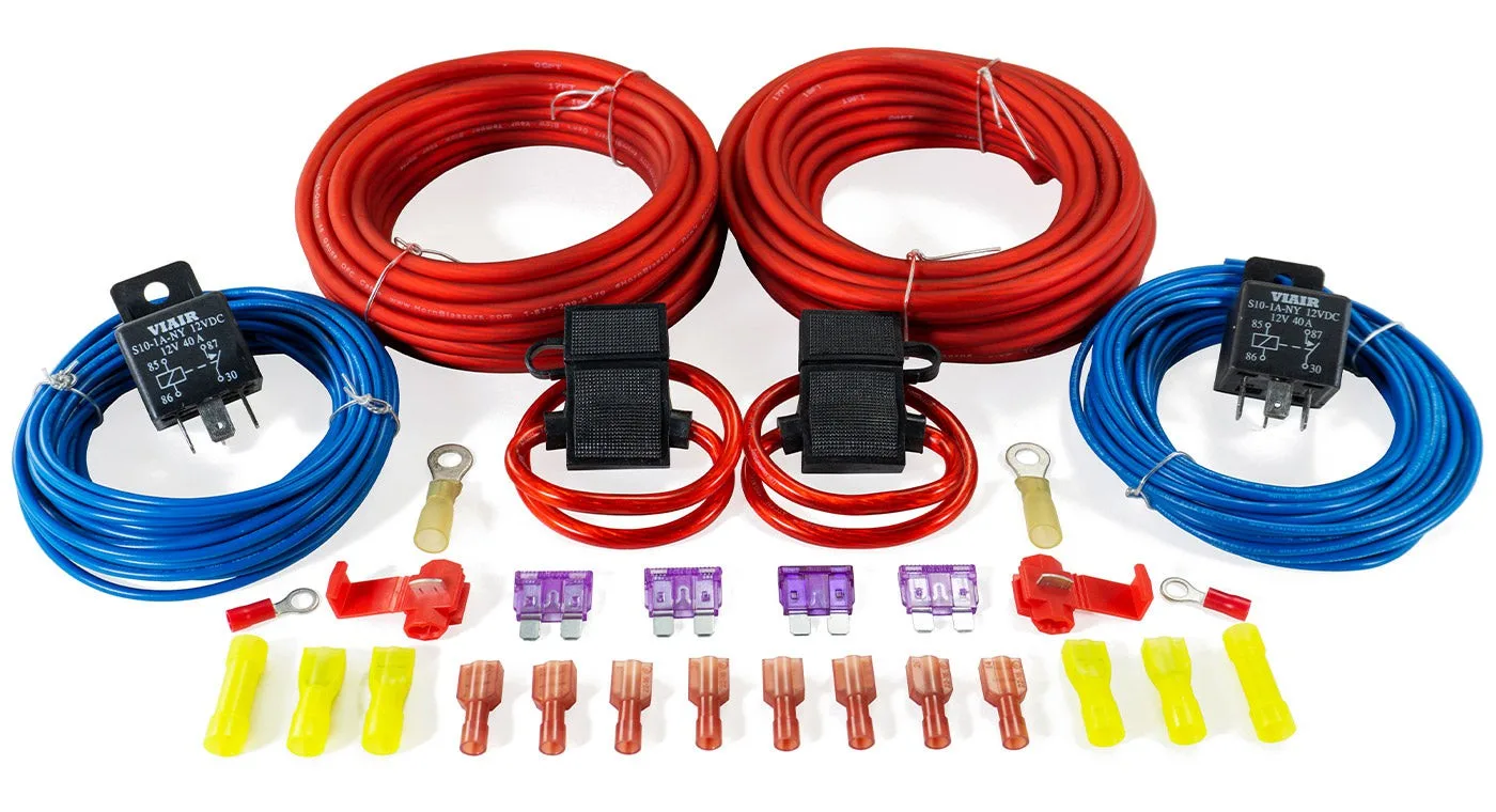 Viair Dual Compressor Wiring Kit 40 Amp Hornblasters