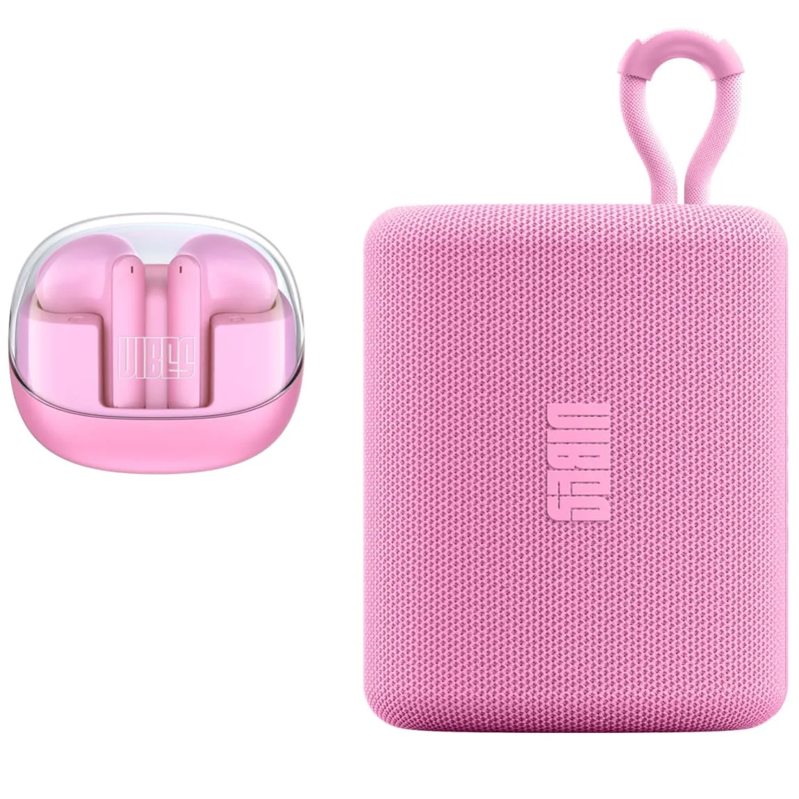 Vibes Bluetooth Speaker And Earbuds Pink Electricals B M